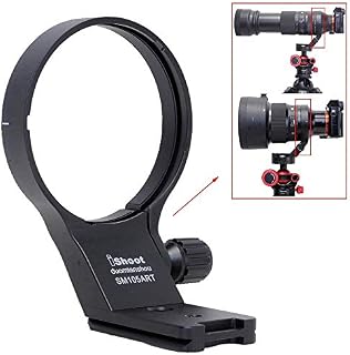iShoot 82mm Lens Collar Tripod Mount Ring Compatible with Sigma 100-400mm f/5-6.3 DG DN OS and Sigma 105mm f/1.4 DG HSM Art, Lens Support Holder Bracket Bottom is Arca-Swiss Fit Quick Release Plate