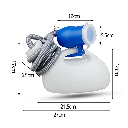 YNGJUENCP Men's Urinal with Hand-held 2000ml Large Capacity Portable Urine Cup Leak-Proof Male Urinals for Old Men,Large Plastic Pee Holder for Incontinence,Elderly,Travel,Driving,Camping ((Size:5pcs)