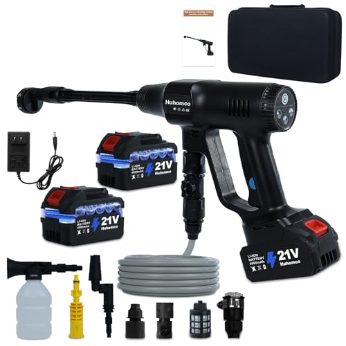 Huhomco Cordless Pressure Washer Battery Powered,1450PSI Cordless Power Washer with