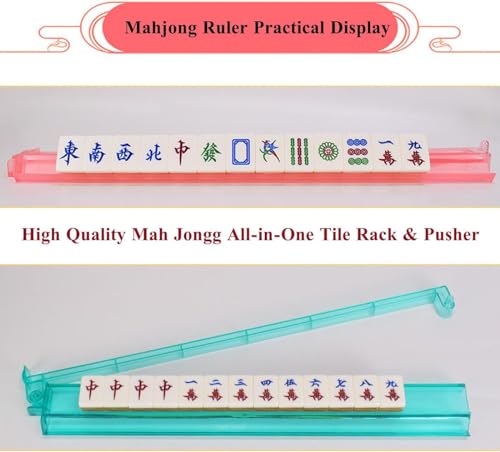Combo 4 Soportes y Empujadores para Mahjong Acrílico Multicolor miniatura 5