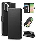 Compatible con Samsung Galaxy A56: esta funda de cuero se adapta perfectamente a los sensores, botones y la cámara del teléfono correspondiente. Teclas sensibles, desbloqueo de huellas dactilares fluido, auricular transparente. Asegúrate de que tu teléfono sea Samsung Galaxy A56 antes de comprar.