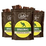 Jerky.com Exotic Original Kangaroo Jerky - Wild Game Meat Snacks, Exotic Snacks, High-Protein, All-Natural, No Added Preservatives - Healthy Snacks for Adults - 1.75 oz. (Pack of 3)