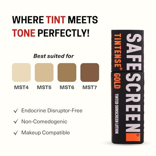 Image of CHOSEN Tintense Gold Shade Tinted Mineral Sunscreen Spf50+ Pa++++ | Broad Spectrum, No White Cast, For All Skin Type, 40Ml