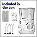Waterpik Whitening Professional Water Flosser, Electric Power With 10 Settings, 30 Whitening Tablets, Whitens Teeth Gently, White WF-05