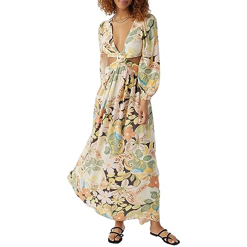 Robe longue Manali O'Neill robe d'été pour femme avec motif imprimé coloré