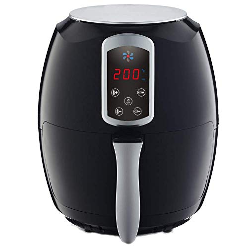 Epiq Heißluftfritteuse, Airfryer, Smart Fryer, Frittieren ohne Öl, 3,6 Liter Volumen, 1400 Watt, schwarz, Heissluft-Fritteuse, 80000530 – Bild 3
