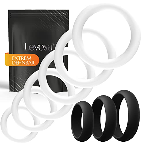 Levosa® 9er Penisring Set - Premium Cockringe & Hodenringe - Sexspielzeug für Paare für eine extrem starke Erektion