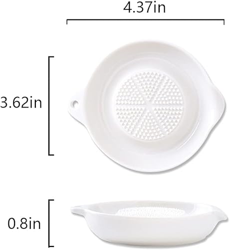 Miniatura 6 de Rallador de cerámica avanzado para jengibre, ajo y cebolla, 4 pulgadas (4 pulgadas)