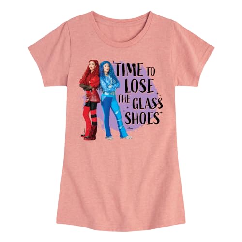 Disney - Descendants 4 - Time to Lose The Glass Shoes - Youth Girls Fitted Short Sleeve Graphic T-Shirt