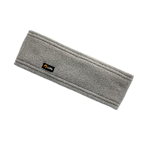 Lupa Triple-Layer Micro Fleece Headband - Grey - Ear Warmer for Women & Men - Ears Cover - Handmade in Canada by Lupa - Used condition - US$13.43