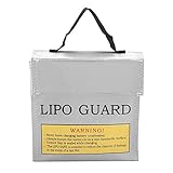 【MATERIAL DE TELA A PRUEBA DE INCENDIOS】 La bolsa a prueba de explosiones de la batería está hecha de tela de vidrio, que es segura y respetuosa con el medio ambiente, resistente a altas temperaturas, más a prueba de explosiones, resistente al desgaste y al fuego, y es fácil de cuidar y puede soportar el uso a largo plazo