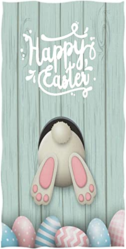 Alalal Cute Easter Rabbit Funny Easter Eggs Bunny Hand Towels Bath Towel Ultra Soft Fingertip Towels Absorbent For Gym Spa 27.5X15.7 Inch #TOP22