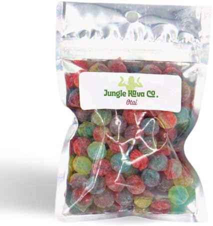 JUNGLE KAVA Co. - Kava Hard Candy Drops/Otai (Watermelon) | Kava Extract Stress Relief Supplement | Natural Calming & Relaxation Aid | 50 MG Kavalactones Per Serving | 4oz. Bag
