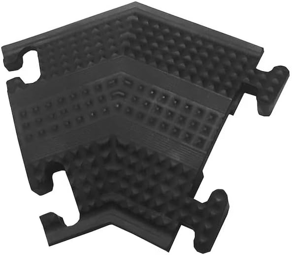 Home N Office Small Drop Over Cord Protector - 45 Right Turn - Black