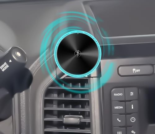 KUCOK F-150 for Magsafe Magnetic Wireless Charger Phone Mount, Fit for Ford F-150 2015-2020, Fit for MagSafe iPhone 15/14/13/12/Mini Series, Super-Strong Magnet for Air Vent F-150 Accessories