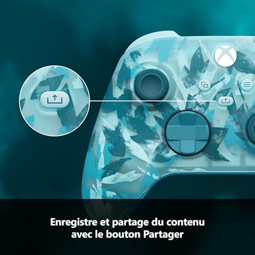 Xbox Manette sans fil Édition spéciale Ice Breaker Series X| One PC et appareils compatibles avec le cloud - vue 6