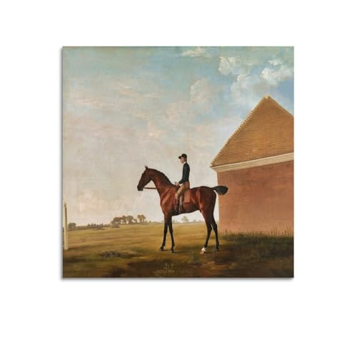 George StubbsiTurf And Riderj̃|X^[LoX̕ǉ̌|p|\t@̔wi16x16inch(40x40cm)