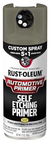 Rust-Oleum Automotive Self Etching Primer Custom Spray 5-in-1, 12 oz, Matte Dark Green
