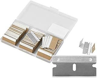 WEGAZ-100PCS Single Edge Razor Blades, Industrial Razor Blades, Safety Razor Blades, Individually Packed, Used for Scrapers and Cutting Tools