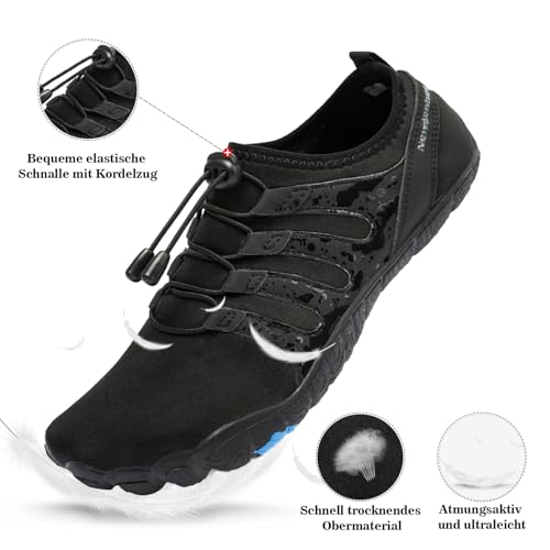 Image of Men's Hike Barefoot Quick-Dry Sports Shoes Wide Toe Aqua for Swim Diving Surfing Kayaking Pool Beach Walking