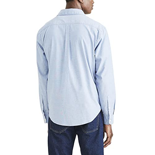 Dockers Men's Regular Fit Long Sleeve Casual Shirt (Standard and Big & Tall), Delft Blue, XX-Large - image 2