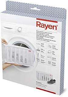 Rayen Dryer Laundry Footwear | Reusable Protective Bag for Shoe Wash | 34 x 16 x 19 cm, White