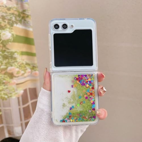 Coque Samsung Z Flip 3 sable mouvant pour briller en soirée avec un profil mince