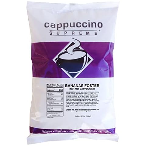 Cappuccino Supreme 2 lb bag Bananas Foster Instant Cappuccino Mix Cover