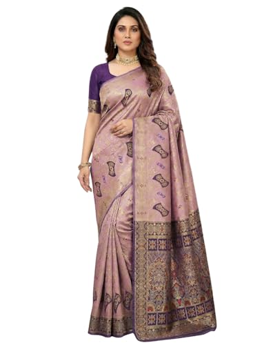 Image of C J Enterprise Women's Pure Soft Silk Saree With Blouse Piece For Wedding (Damru-Patola)