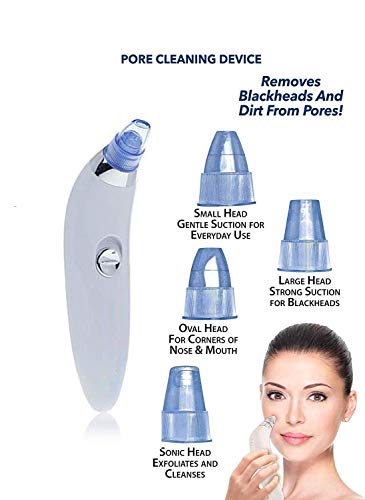 Image of 4 in 1 Multi-Function Blackhead Whitehead Extractor Remover Device - Acne Pimple Pore Cleaner Vacuum Suction Tool for Men and Women