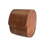 Longjet Watch Box Organizer for Men Portable Watch Roll Travel Case with Removable Velvet Pillow Hol