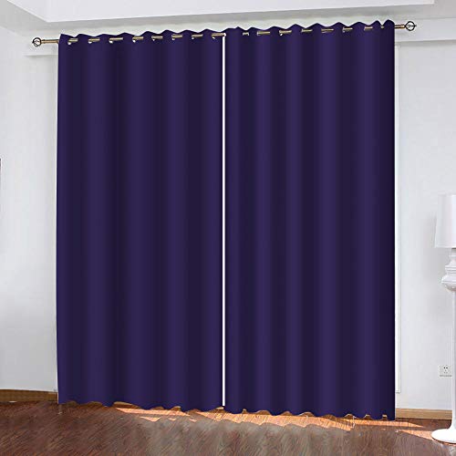 XDJQZX Rideau Chambre Occultant 3D Violet Élégant Motif Rideaux À Oeillets 200 X 160 Cm 2 Panneaux Grande Largeur Décoration De Fenêtre pour Chambre, Isolant Thermique Et Phonique Cover