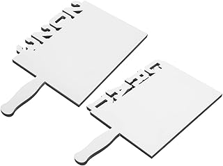 Operitacx Placas De Ardósia Para Sublimação 2 Pçs Moldura De Foto De Fã De Formatura Lembrança Sublimação Mdf Branco Artesanato De Sublimação DIY