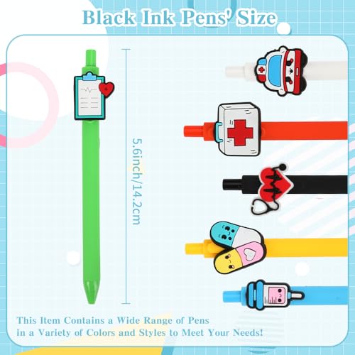 Bolígrafo gel negro para enfermería Crahalen miniatura 2