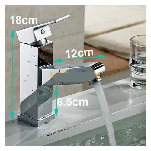 Grifo de cocina extensible en acero inoxidable con caño extraíble cromado para fregadero 5