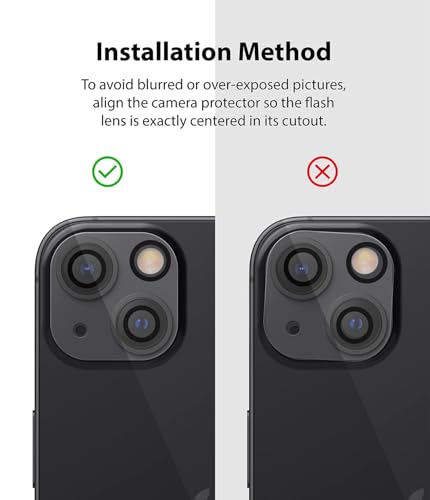 Image of Supershieldz X Koala Bear NeoGuard Camera Lens Protector Tempered Glass For iPhone 13 Mini and iPhone 13 with Installation Kit | Edge to Edge Coverage | Transparent | Pack of 2