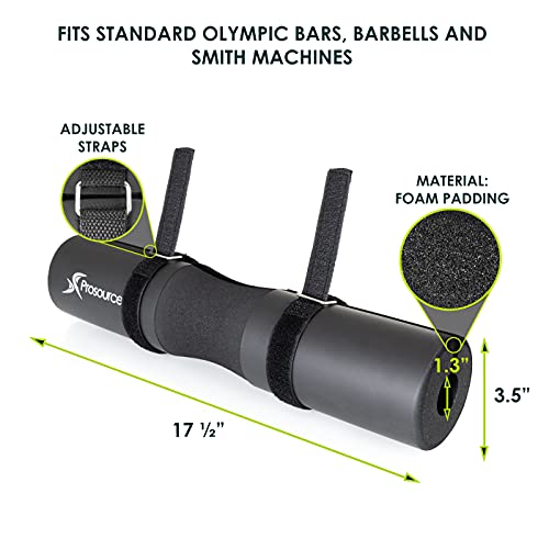 Image of ProsourceFit Weight Lifting Barbell Pad, Thick Protective Padding for Neck & Shoulders for Squats, Hip Thrusts, Lunges