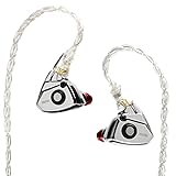 DUNU Titan S in-Ear Monitors,11mm Dynamic Driver HiFi IEMs Earphones with Powerful Sound (Silver
