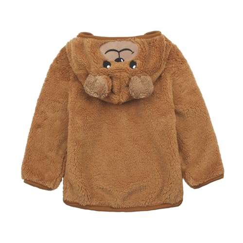 Image of Toddler Girls Boys Fleece Hoody Jacket Zip Up Teddy Coat Warm Winter Outwear