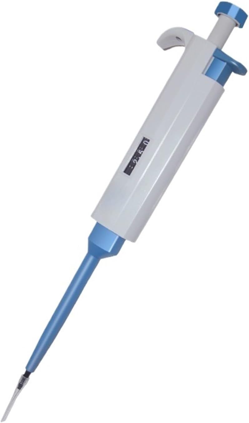 Lab Pipettors, Adjustable Single-Channel Pipette Set 0.5-10ul - Professional Laboratory Pipettor Kit 1-10ml Accurate Adjustable(0.5-5ml)