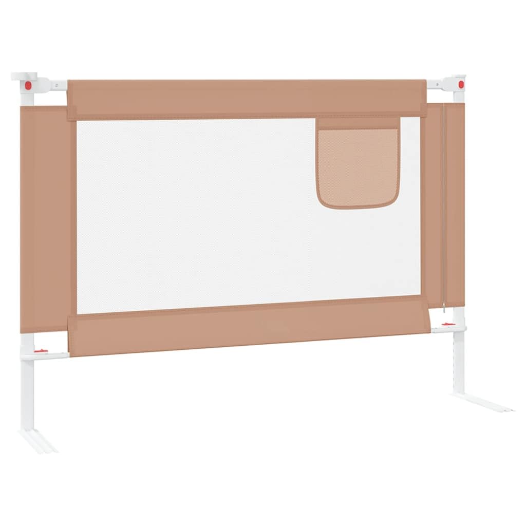Generisch Kleinkind-Bettschutzgitter Taupe 90x25 cm Stoff,Baby & Kleinkind,Babysicherheit,Baby-Bettschutzgitter,10216