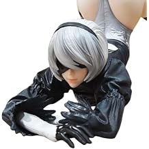 Yorha 2B Figure Lying Down Pose No.2 Type B Anime Figure 6.3" PVC Statue 2Bautomata Figurine Model Desktop Ornaments Collectibles