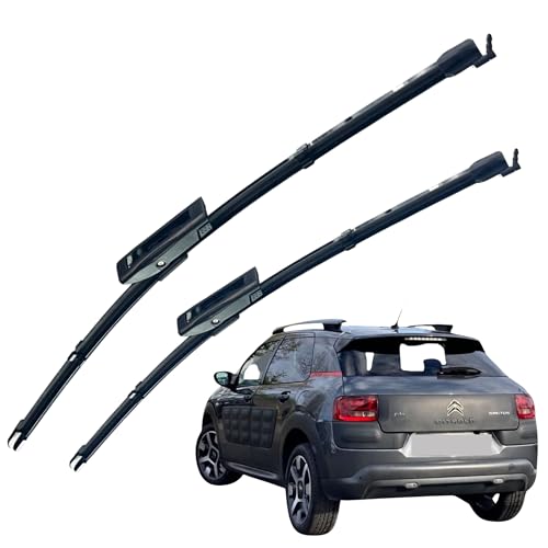 SHS Wiper Blades Front Fits Citroen C4 Cactus 2010-on Direct Fit Washer Jets HY-098…