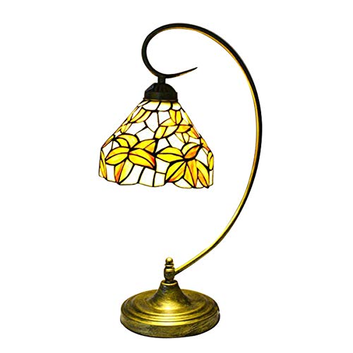 Stil Blumentischlampe Pastoral Glasmalerei Schreibtischlampe Schwanenhals Kinder Nachtlichter Für Nachttisch Wohnzimmer Schlafzimmer Studie