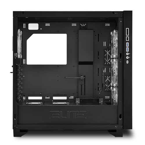 Elite Shark CA300H – Case per PC, Gaming, ATX, nero - Case PC - Immagine 4