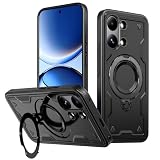 PanXCase Cover per Xiaomi Poco X8 Pro Max - Custodia Militare Supporto Anello Metallo Ruotabile 360° Magnetica Military Armor Antiurto Protezione Case (Black)