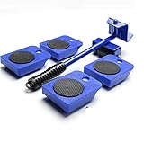 Easy To Use Large Furniture Wheel Sliders - Appliance Lifter and Mover Tool Set - Heavy Duty Roller...