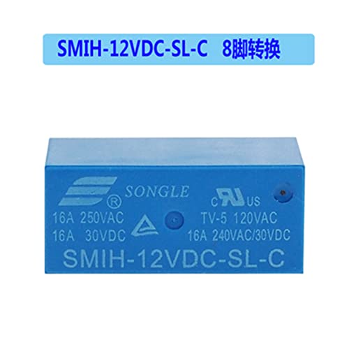 Relé SMIH-12VDC-SL-C de 8 pines y 16A para placas electrónicas 2