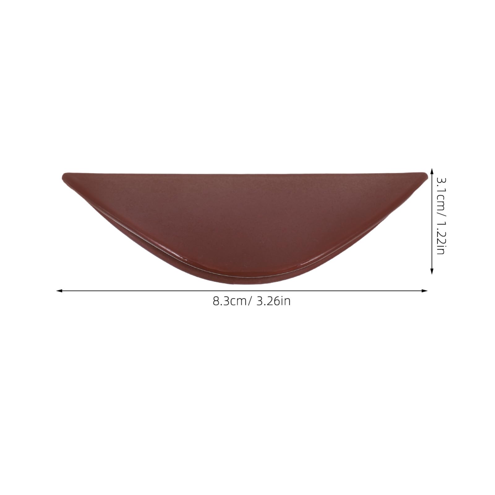 DOITOOL 6pcs Adhesive Cabinet Edge Pulls Modern Hidden Back Mount Handles for Kitchen Wardrobe Drawer Durable Deep Brown Easy to Install No Drilling Required