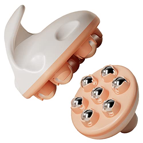 Image of WMM Hand Held Massager, Full Body Massage Tool with Roller Ball Massager Manual 363-degree-roller for Muscle Back Neck Joint Foot Shoulder Leg Pain Relief with Portable Design